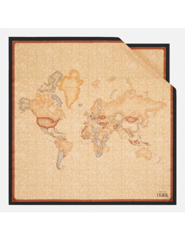 Foulard Geo Classic 90x90 Nero