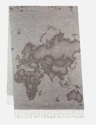 Sciarpa stampa Geo Lurex...