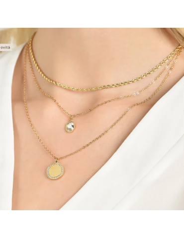 COLLANA DONNA IN ACCIAIO IP...