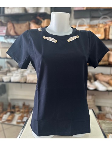 T-shirt con fiocco logato...