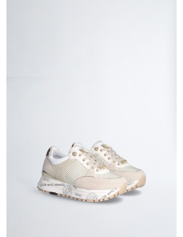 Sneakers platform con borchie