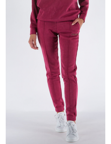 JOGGER SCAMOSCIATO BORDEAUX