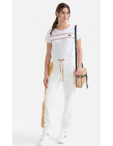 Pantaloni bicolor in...