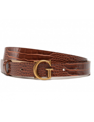 CINTURA GUESS COCCO COGNAC