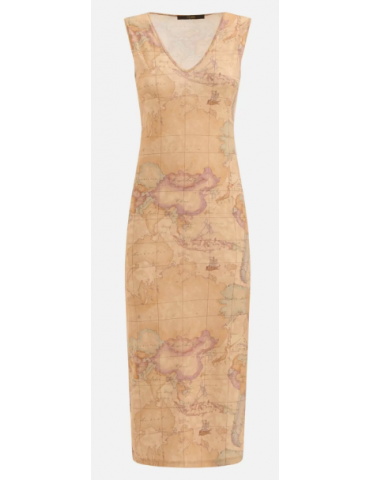 Abito lungo con scollo a V...