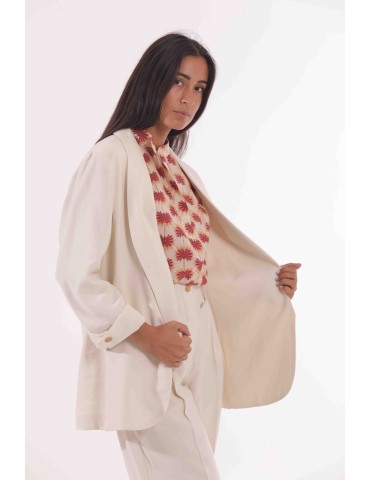 GIACCA LUNGA IN TESSUTO FLUIDO