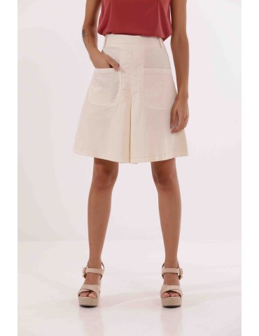 GONNA CORTA IN GABARDINA