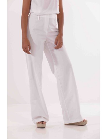 PANTALONE PALAZZO IN COTONE...