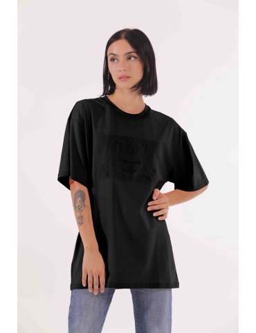 T-SHIRT OVER CON GATTO