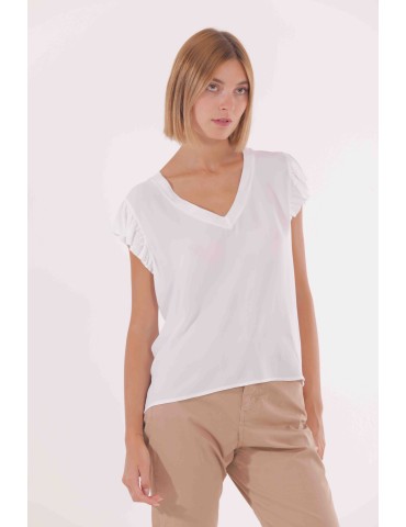 BLUSA SCOLLO A V CON...