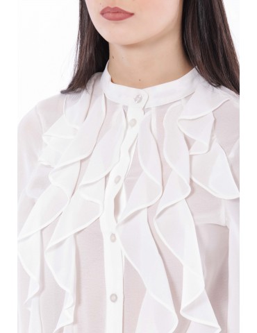 CAMICIA IN GEORGETTE CON...