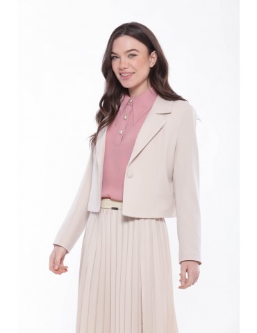 GIACCA CROPPED IN POLYVISCOSA