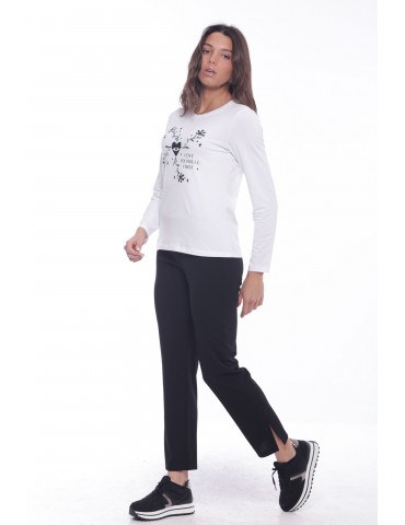 PANTALONE SIGARETTA IN CREPE