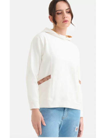 Felpa in cotone garzato...