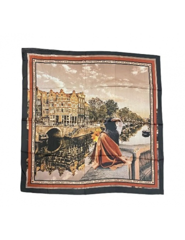 YNOT FOULARD 90X90 AMSTERDAM