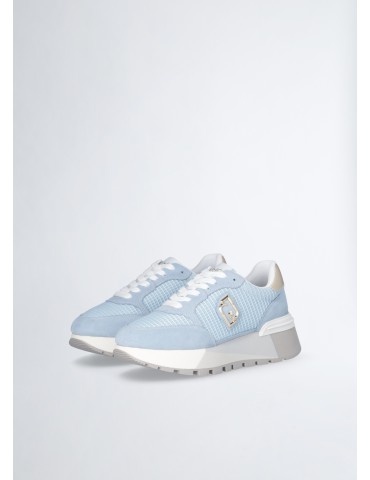 Sneakers platform in suede...