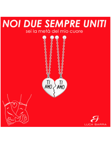 COLLANA COPPIA IN ACCIAIO...