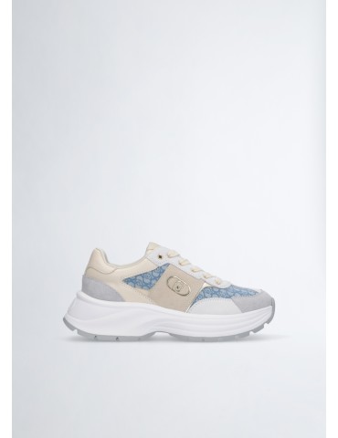 Sneakers monogram in suede