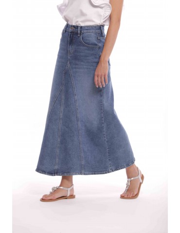 GONNA LONGUETTE IN JEANS