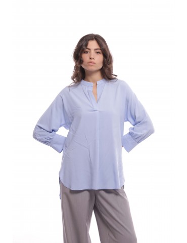 BLUSA OVER SCOLLO A V IN...