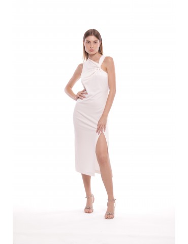 ABITO LUNGO CON NODO SU SPALLA