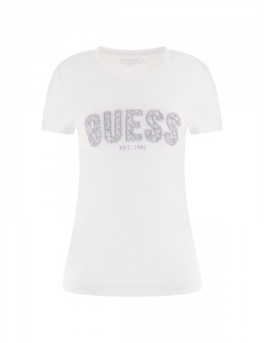 tshirt guess ricamo strass...