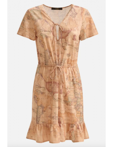 Abito corto in jersey Geo...