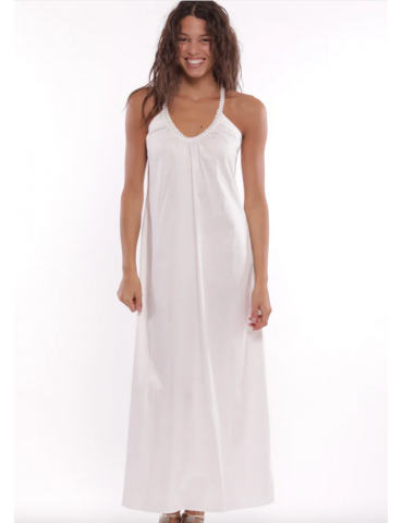 ABITO LUNGO IN COTONE CON...