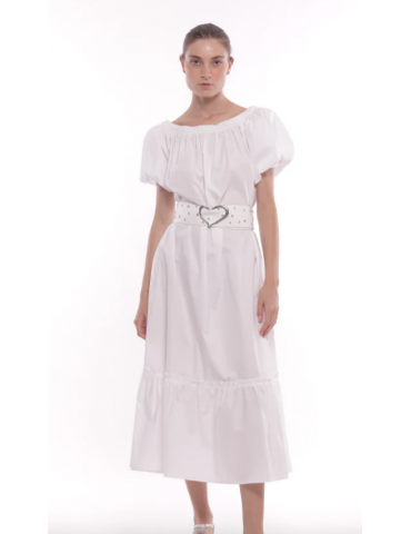 ABITO LUNGO IN COTONE CON...