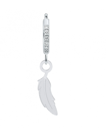 Orecchini anelle “La piuma...