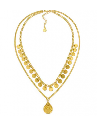 COLLANA 2 FILI MONETE