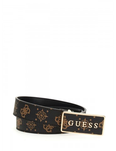 CINTURA GUESS PIASTRA BROWN