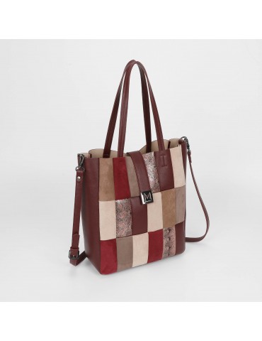 BORSA SHOPPER PATCHWORK...