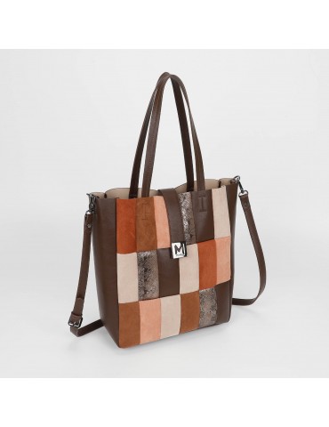 BORSA SHOPPER PATCHWORK...