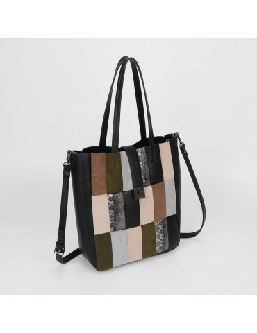 BORSA SHOPPER PATCHWORK...