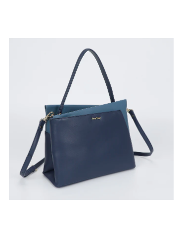 BORSA A SPALLA BICOLOR