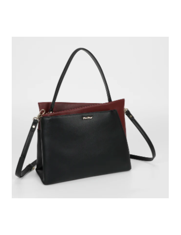 BORSA A SPALLA BICOLOR