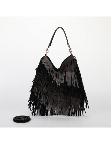 BORSA A SACCA CON FRANGE