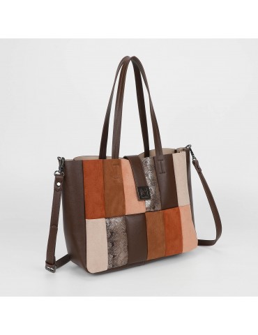 BORSA A SPALLA PATCHWORK...