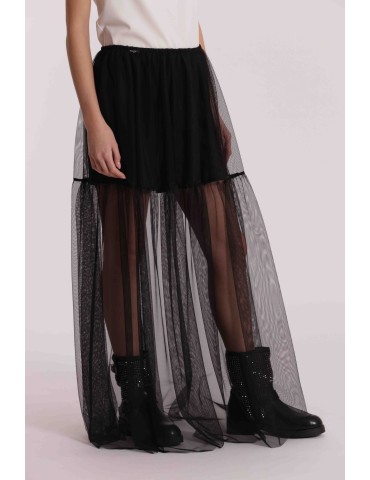 GONNA LUNGA IN TULLE