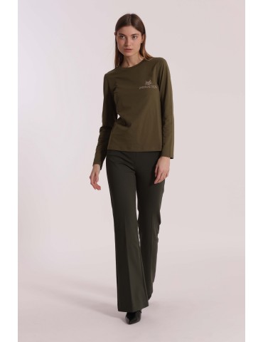 PANTALONE FLARE IN PUNTO...