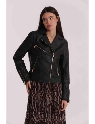 GIUBBOTTO CHIODO IN SIMIL...