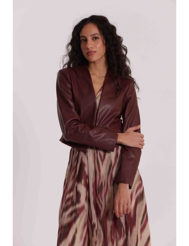 GIUBBOTTO CORTO IN SIMIL PELLE