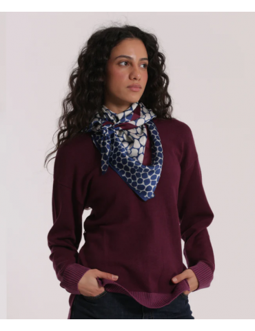 FOULARD POIS IRREGOLARI CON...