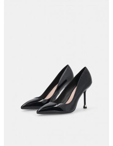 Décolleté in vernice Nero