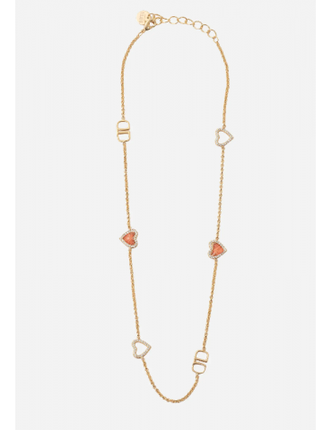 Collana con cuori e logo 1C...