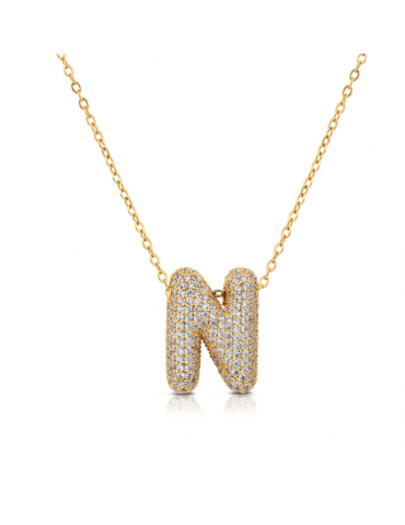 BUBBLE LETTERS collana con...