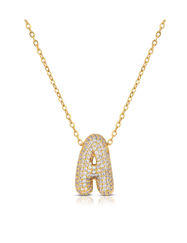 BUBBLE LETTERS collana con...