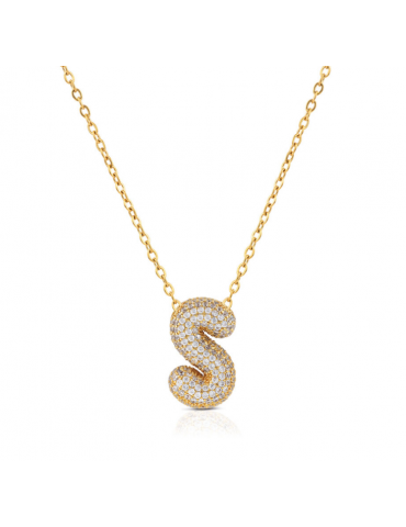 BUBBLE LETTERS collana con...