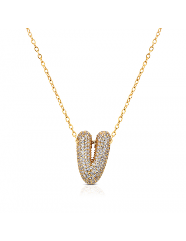 BUBBLE LETTERS collana con...